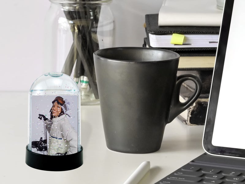 Neil Enterprises, Inc Neil Enterprises Inc. 1.75" x 2.75" Clear Vertical Photo Snow Globe - Image 3